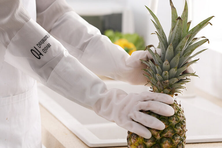 Household velvet dishwashing gloves (2)
