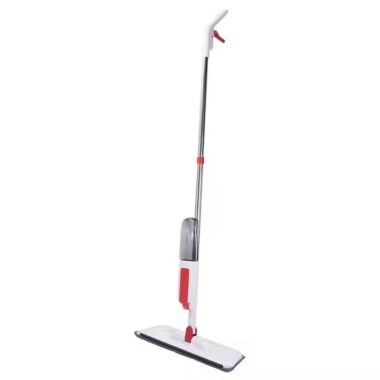 Home cleaning spray mop with 360-degree swivel head and refillable water bottle