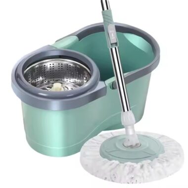 Durable home cleaning 360 spin mop with easy wringing bucket