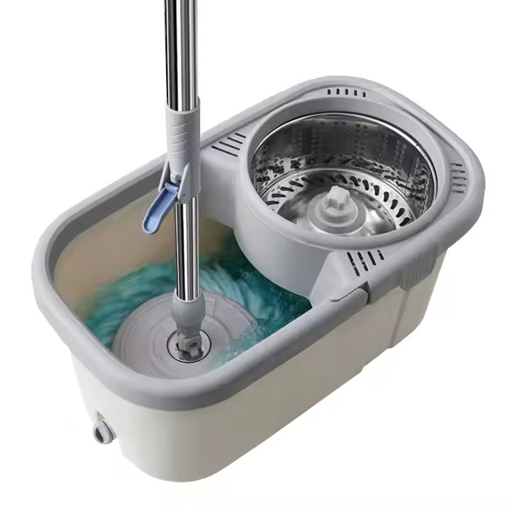 New detachable stainless steel magic spin mop for home cleaning