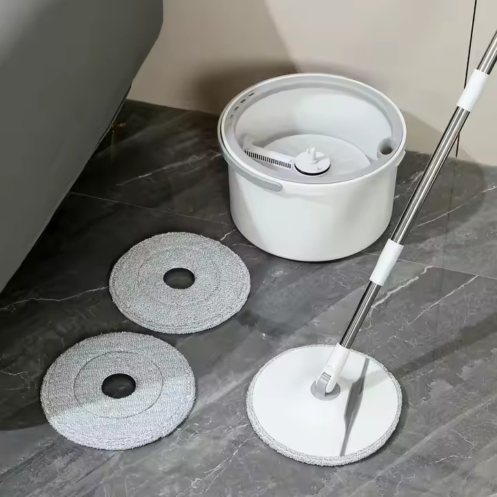 New design 360-degree spin mop with built-in washing bucket