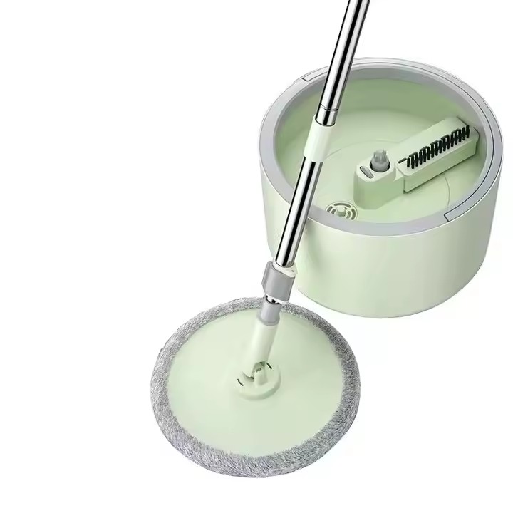 New design 360-degree spin mop with built-in washing bucket