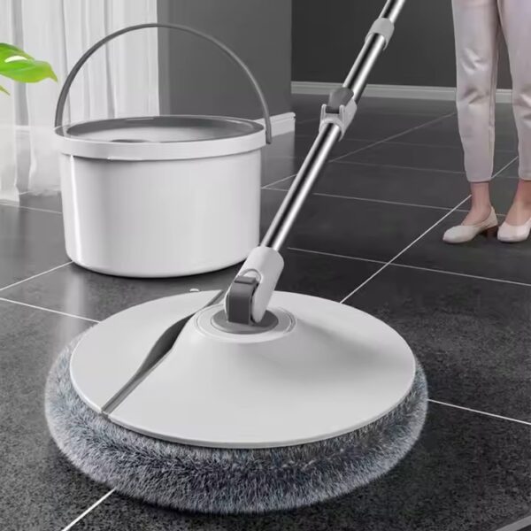 New design 360-degree spin mop with built-in washing bucket