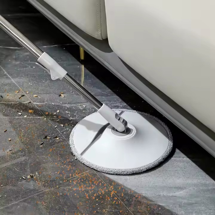 New design 360-degree spin mop with built-in washing bucket
