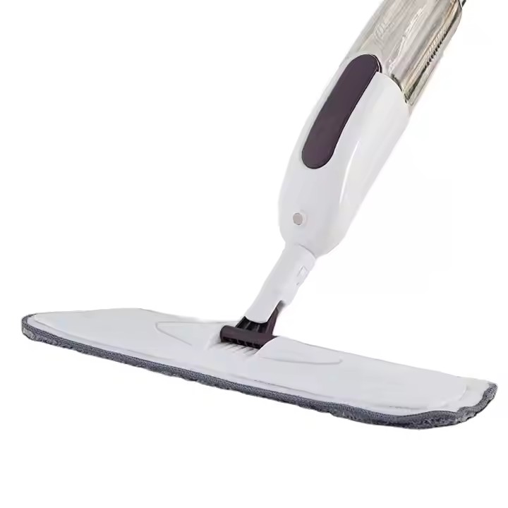 Hot-selling microfiber spray mop with 360-degree swivel head and ergonomic handle for easy home cleaning