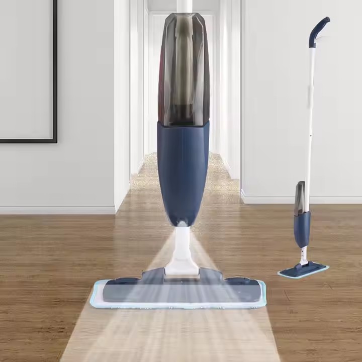 Hot-selling microfiber spray mop with 360-degree swivel head and ergonomic handle for easy home cleaning