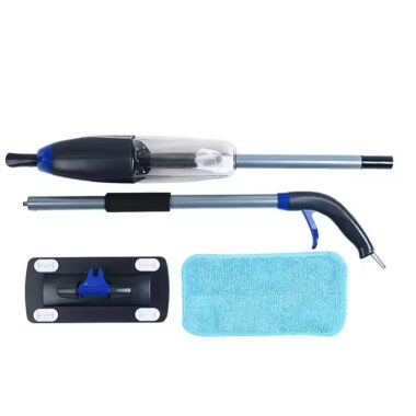 Hot-selling microfiber spray mop with 360-degree swivel head and ergonomic handle for easy home cleaning