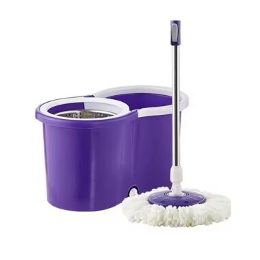Easy-clean 360° microfiber spin mop for home and commercial floors
