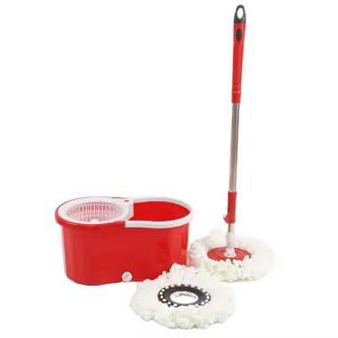 Easy-clean 360° microfiber spin mop for home and commercial floors