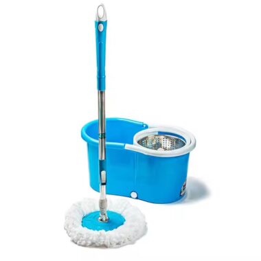 Easy-clean 360° microfiber spin mop for home and commercial floors