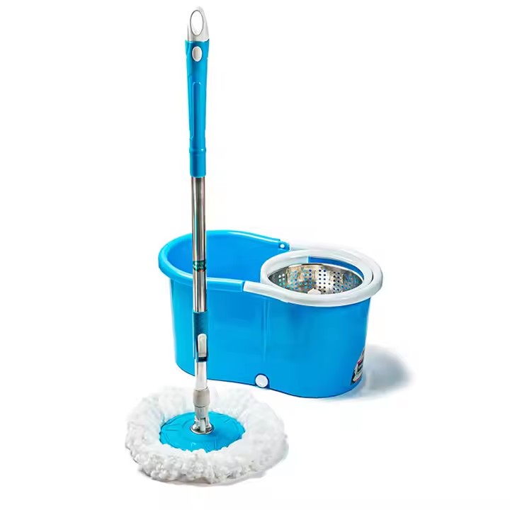 Easy-clean 360° microfiber spin mop for home and commercial floors