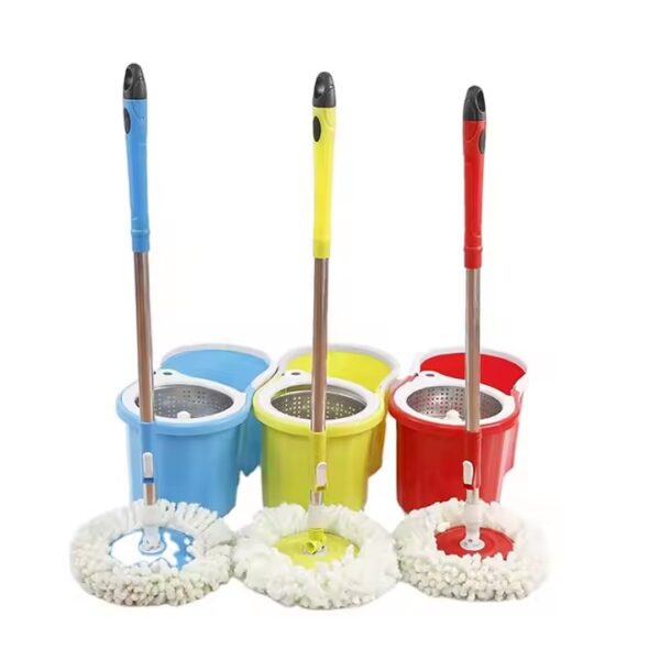 Easy-clean 360° microfiber spin mop for home and commercial floors