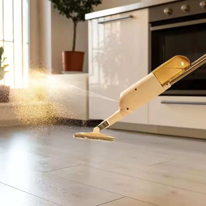 Detachable 360-degree spray mop with refillable tank and custom logo option for home cleaning