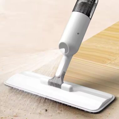 Detachable 360-degree spray mop with refillable tank and custom logo option for home cleaning