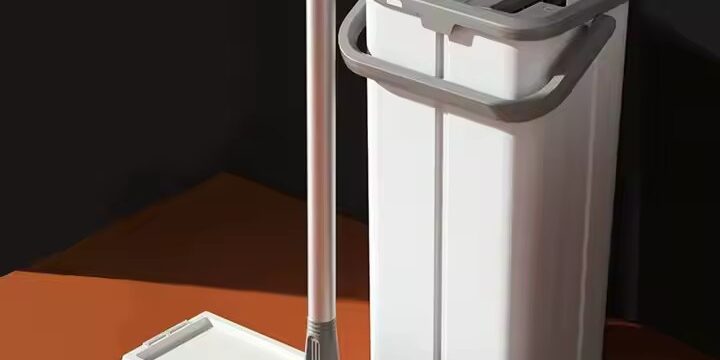 Premium microfiber flat mop for home floor cleaning with reusable pads