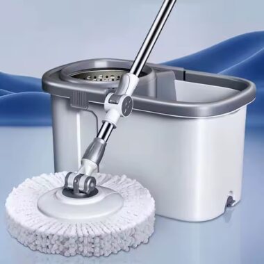 High-quality 360° easy-wring microfiber spin mop for floor cleaning