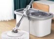 High-quality 360° easy-wring microfiber spin mop for floor cleaning