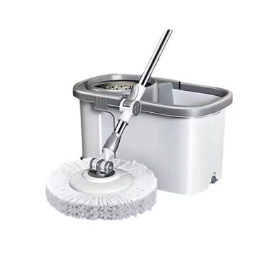 High-quality 360° easy-wring microfiber spin mop for floor cleaning