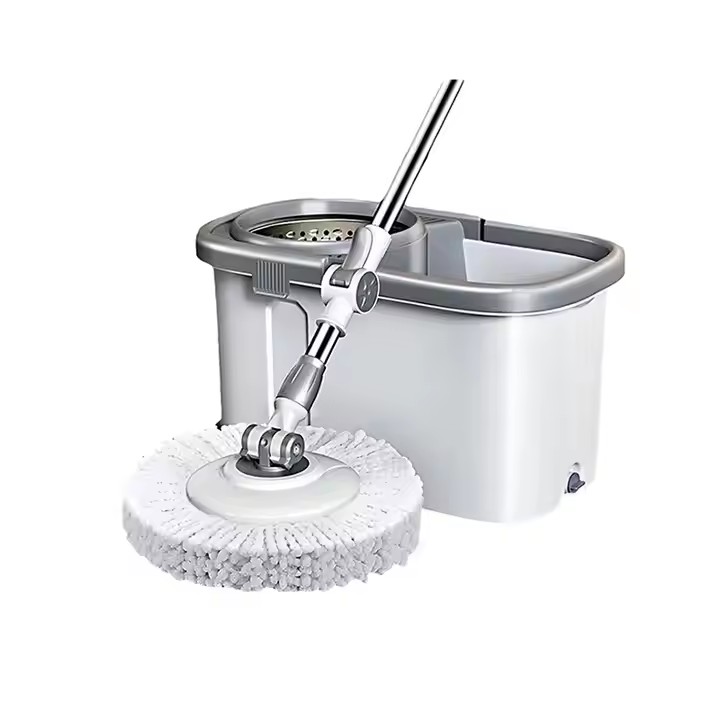 High-quality 360° easy-wring microfiber spin mop for floor cleaning