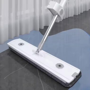 Hands-free 360-degree microfiber flat mop for home and commercial use