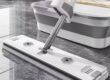 Hands-free 360-degree microfiber flat mop for home and commercial use