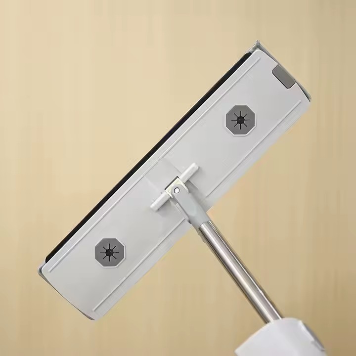 Hands-free 360-degree microfiber flat mop for home and commercial use