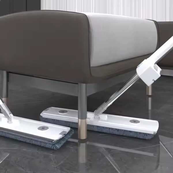Hands-free 360-degree microfiber flat mop for home and commercial use