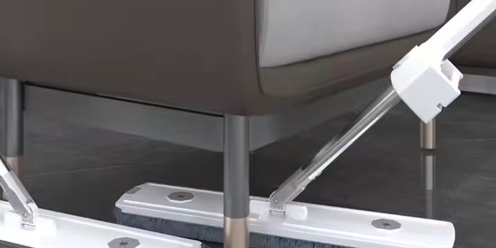 Hands-free 360-degree microfiber flat mop for home and commercial use