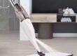 Magic flat spray mop with microfiber pad, ergonomic handle, and 360-degree swivel head