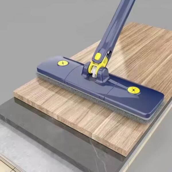 High-efficiency microfiber flat mop with washable pads (2) Super absorbent microfiber flat mop for household floor cleaning