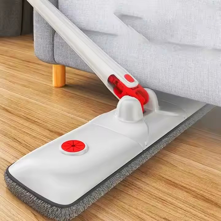Super absorbent microfiber flat mop for household floor cleaning