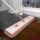 Super absorbent microfiber flat mop for household floor cleaning