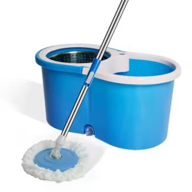 360-degree microfiber magic spin mop with rotating head and bucket