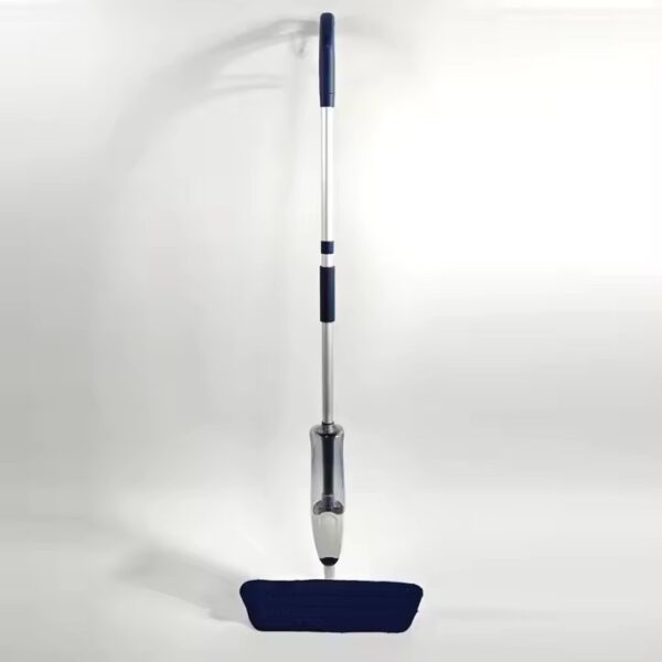 Ergonomic microfiber spray mop with refillable bottle and 360-degree rotating head for home cleaning