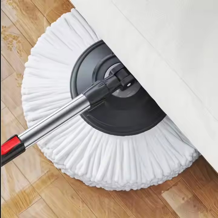 New 360° microfiber spin mop with ergonomic magic handle and bucket