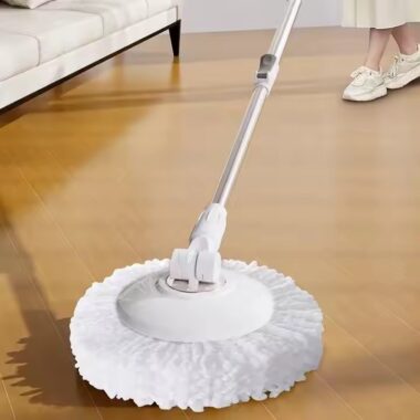 Factory direct 360° microfiber spin mop with rotating head and bucket