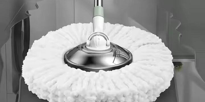 Factory direct 360° microfiber spin mop with rotating head and bucket