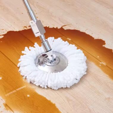 Factory direct 360° microfiber spin mop with rotating head and bucket