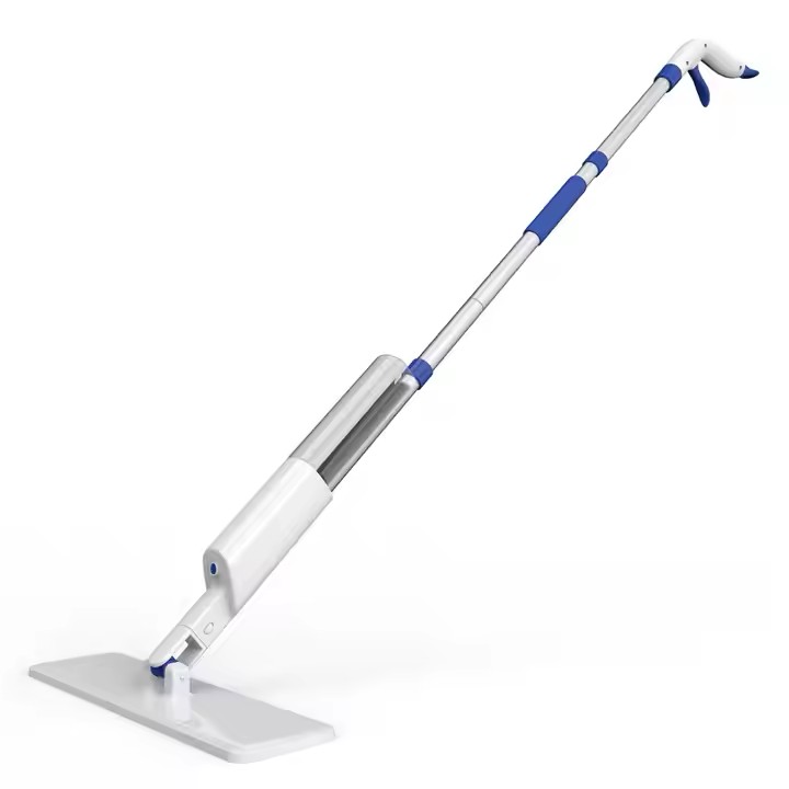 Ergonomic portable spray mop for household floor cleaning with 360° rotating head