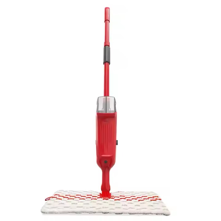 Ergonomic portable spray mop for household floor cleaning with 360° rotating head