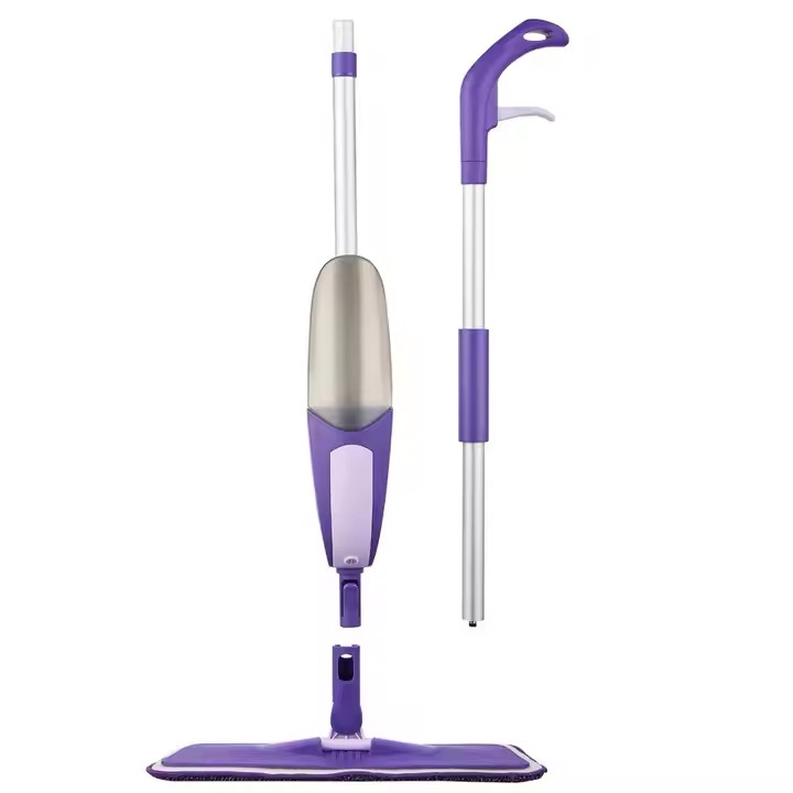 Top-grade spray mop with ergonomic magic handle and 360-degree swivel head for household