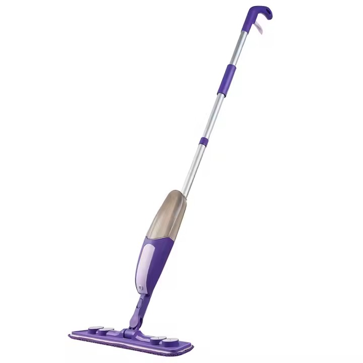 Top-grade spray mop with ergonomic magic handle and 360-degree swivel head for household