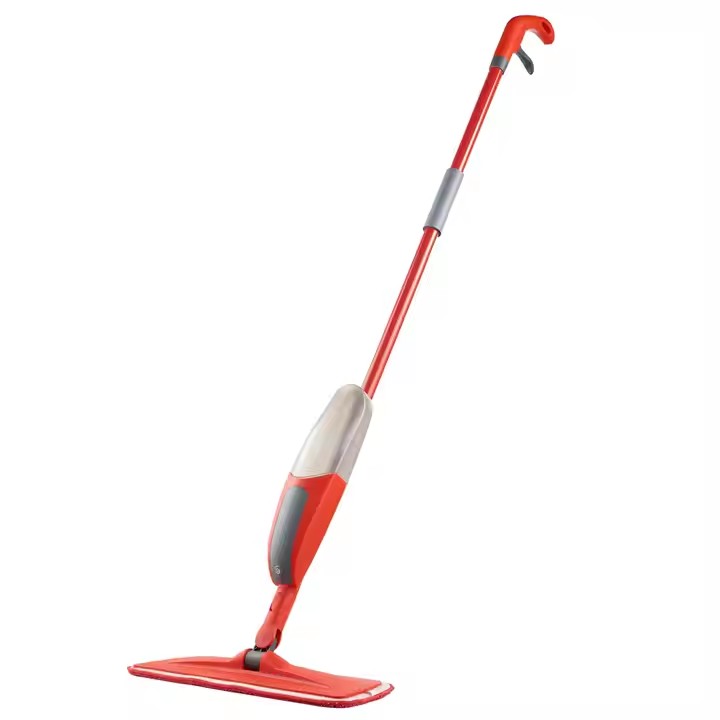 Top-grade spray mop with ergonomic magic handle and 360-degree swivel head for household