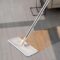 Reusable household microfiber squeeze flat mop with ergonomic handle